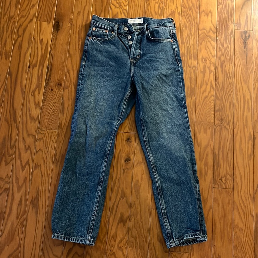 Top shop medium wash jeans size 26